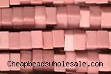 AGAT123 15 inches 2*3*3mm square oxidized agate beads