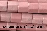 AGAT175 15 inches 4*4mm hexagon oxidized agate beads