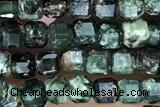 CUBE109 15 inches 3mm faceted cube seraphinite gemstone beads