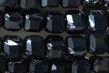 CUBE35 15 inches 3mm faceted cube black spinel gemstone beads