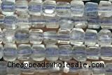 CUBE96 15 inches 2.5mm faceted cube labradorite gemstone beads