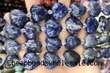 HEAR19 15 inches 20mm heart sodalite gemstone beads