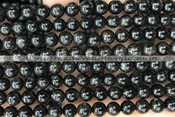 LABR05 15 inches 6mm round blue labradorite gemstone beads
