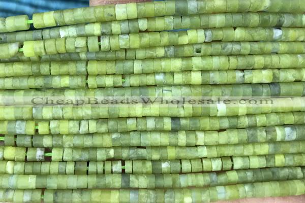 ROND21 15 inches 2*4mm heishi jade gemstone beads