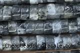 ROND44 15 inches 2*4mm heishi black labradorite gemstone beads