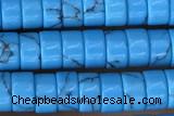 ROND56 15 inches 2*4mm heishi synthetic turquoise gemstone beads