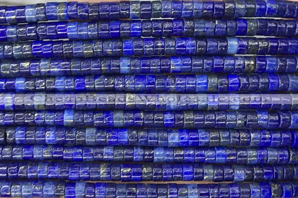 ROND63 15 inches 2*4mm heishi lapis lazuli gemstone beads