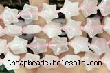 STAR01 15 inches 16mm star rose quartz gemstone beads
