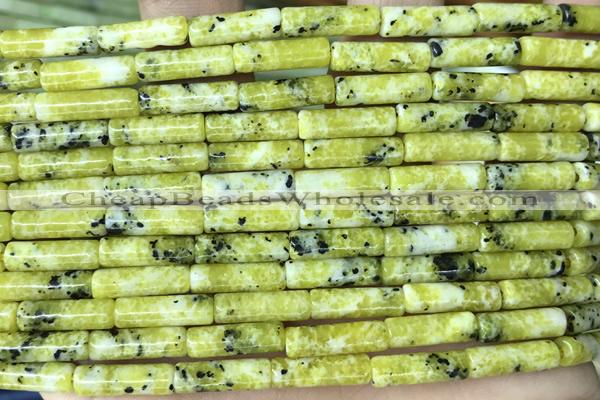 TUBE24 15 inches 4*13mm tube jade gemstone beads
