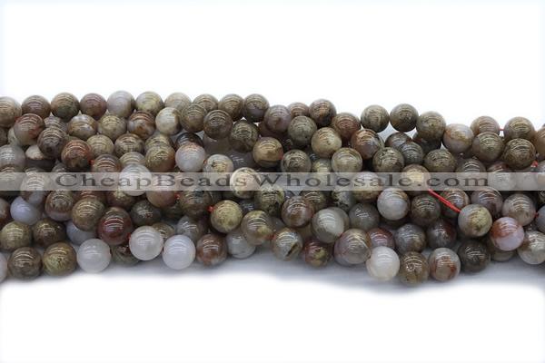 AGAT234 15 inches 8mm round agate gemstone beads