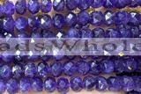 AMET27 15 inches 8*10mm faceted rondelle natural amethyst beads