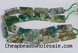 CAA1169 15.5 inches 22*40mm rectangle sakura agate gemstone beads