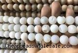 CAA1331 15.5 inches 12mm round matte plated druzy agate beads