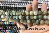 CAA1586 15.5 inches 8mm round banded agate beads wholesale