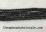 CAA1830 15.5 inches 4mm round banded agate gemstone beads