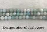 CAA1843 15.5 inches 10mm round banded agate gemstone beads