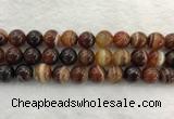 CAA1865 15.5 inches 14mm round banded agate gemstone beads
