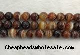 CAA1866 15.5 inches 16mm round banded agate gemstone beads