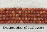 CAA1902 15.5 inches 8mm round banded agate gemstone beads