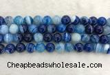 CAA1934 15.5 inches 12mm round banded agate gemstone beads