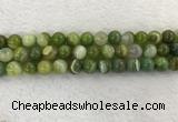 CAA1974 15.5 inches 12mm round banded agate gemstone beads