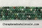 CAA1991 15.5 inches 6mm round banded agate gemstone beads