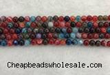 CAA2041 15.5 inches 6mm round banded agate gemstone beads