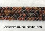 CAA2321 15.5 inches 10mm round banded agate gemstone beads