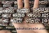 CAA2704 15.5 inches 14*38mm - 16*43mm rice tibetan agate dzi beads