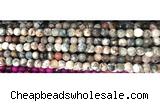 CAA2883 15 inches 6mm faceted round fire crackle agate beads wholesale