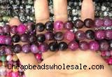 CAA3069 15 inches 10mm faceted round fire crackle agate beads wholesale