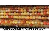 CAA3292 15 inches 6mm faceted round agate beads wholesale