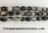CAA3785 15.5 inches 10*14mm rice agate druzy geode beads
