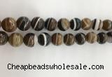 CAA3804 15.5 inches 16mm round line agate beads wholesale