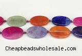 CAA4534 15.5 inches 25*35mm oval dragon veins agate beads