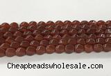 CAA5364 15.5 inches 8*12mm twisted rice agate gemstone beads