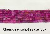 CAA5390 15.5 inches 6*7mm - 8*8mm nuggets agate gemstone beads