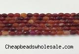 CAA5458 15.5 inches 8*12mm faceted rice agate beads