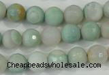CAA715 15.5 inches 10mm faceted round fire crackle agate beads
