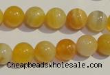CAA91 15.5 inches 14mm round botswana agate gemstone beads
