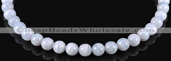 CAG129 round blue lace agate 10mm gemstone beads Wholesale