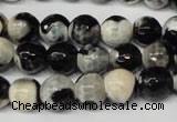 CAG2243 15.5 inches 10mm faceted round fire crackle agate beads