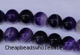 CAG2332 15.5 inches 8mm round violet line agate beads wholesale