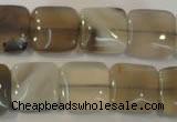 CAG2450 15.5 inches 14*14mm square Chinese botswana agate beads