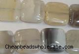 CAG2452 15.5 inches 18*18mm square Chinese botswana agate beads