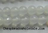 CAG4340 15.5 inches 4mm round white agate beads wholesale