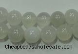 CAG4342 15.5 inches 8mm round white agate beads wholesale