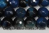 CAG4632 15.5 inches 6mm faceted round fire crackle agate beads