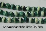 CAG4694 15.5 inches 6mm faceted round tibetan agate beads wholesale
