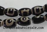 CAG5089 15.5 inches 8*12mm drum tibetan agate beads wholesale